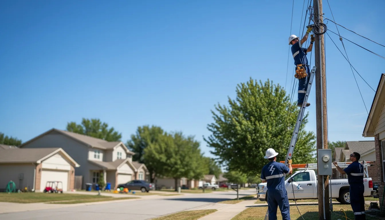 Residential electrician providing installation services in Morland, KS